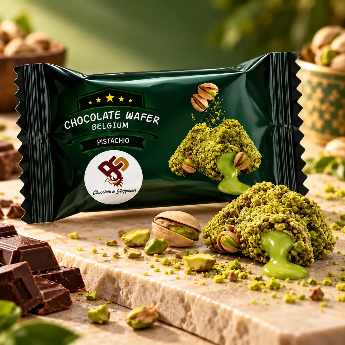 Belgium Pistachio Chocolate